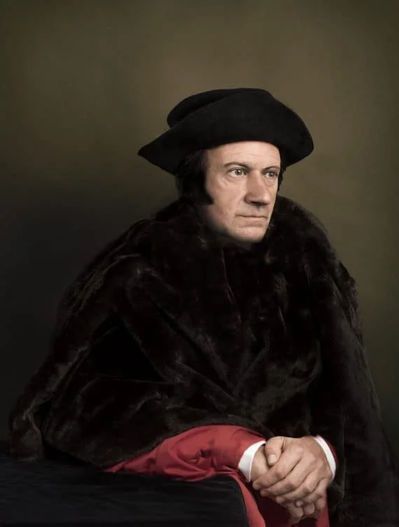 Cromwell-trilogy: 9. Thomas More 1478-1535, fine art print 45x30cm (18x12 inch) with black wooden frame