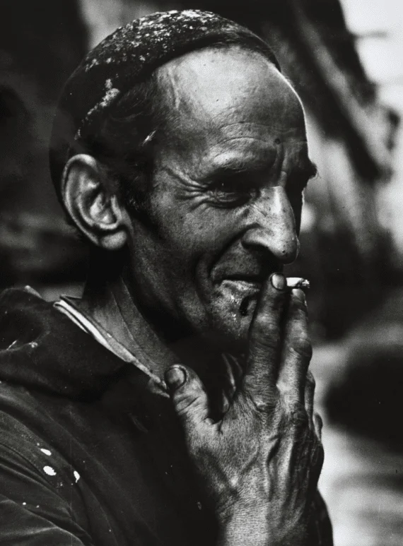 Dokwerker, Amsterdam, 1959, gelatin silverprint 31x24cm